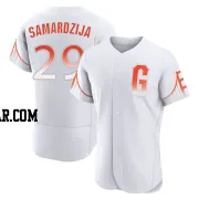 Jeff Samardzija Men's San Francisco Giants White Authentic 2021 City Connect Jersey