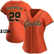 Jeff Samardzija Women's San Francisco Giants Orange Replica Alternate Jersey