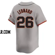 Jeffrey Leonard Men's San Francisco Giants Gray Limited Away Jersey