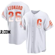 Jeffrey Leonard Men's San Francisco Giants White Replica 2021 City Connect Jersey