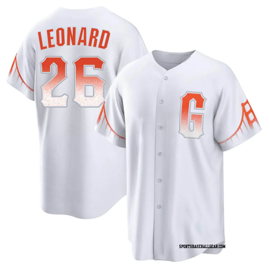 Jeffrey Leonard Youth San Francisco Giants White Replica 2021 City Connect Jersey