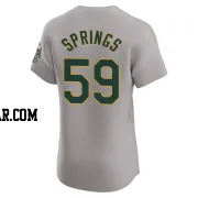 Jeffrey Springs Men's Oakland Athletics Gray Elite Road Jersey