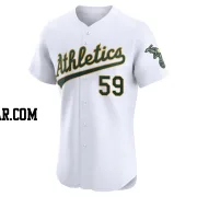 Jeffrey Springs Men's Oakland Athletics White Elite Home Jersey