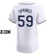 Jeffrey Springs Men's Tampa Bay Rays White Elite Home Jersey