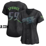 Jeffrey Springs Women's Tampa Bay Rays Charcoal Limited 2024 City Connect Jersey