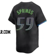 Jeffrey Springs Youth Tampa Bay Rays Charcoal Limited 2024 City Connect Jersey