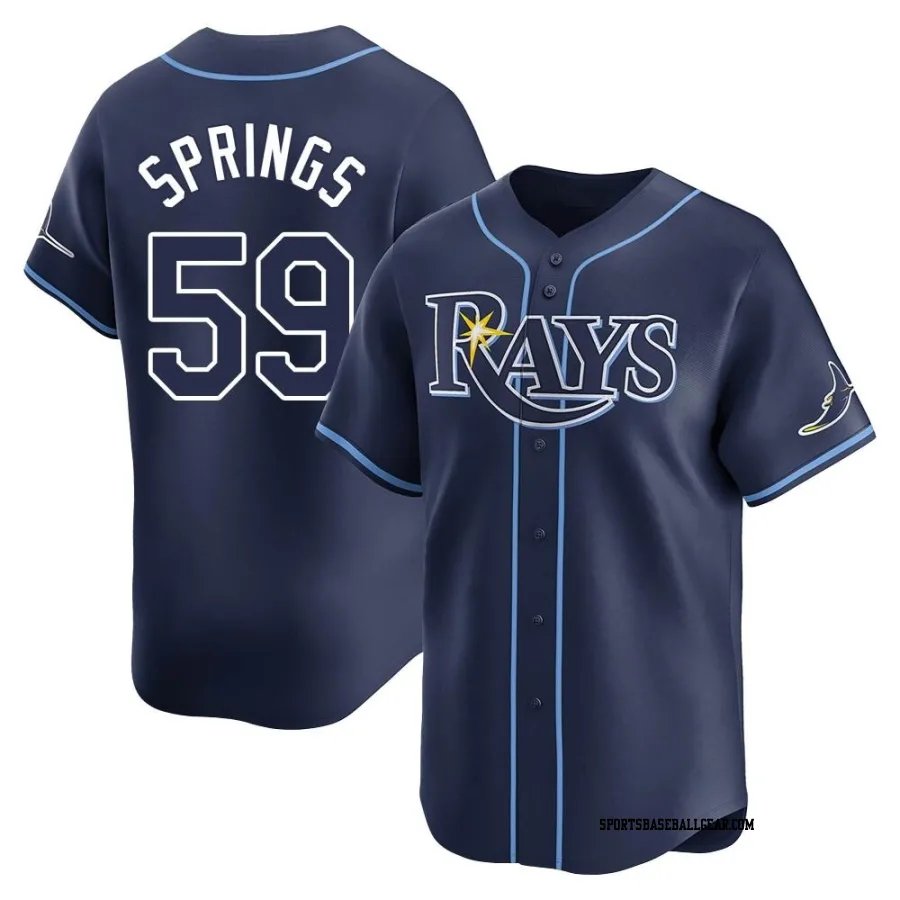 Jeffrey Springs Youth Tampa Bay Rays Navy Limited Away Jersey