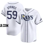 Jeffrey Springs Youth Tampa Bay Rays White Limited Home Jersey