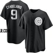 Jeimer Candelario Men's Chicago Cubs Black/White Replica Jersey