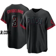 Jeimer Candelario Men's Cincinnati Reds Black Replica 2023 City Connect Jersey