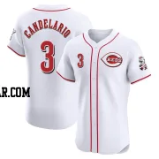 Jeimer Candelario Men's Cincinnati Reds White Elite Home Jersey