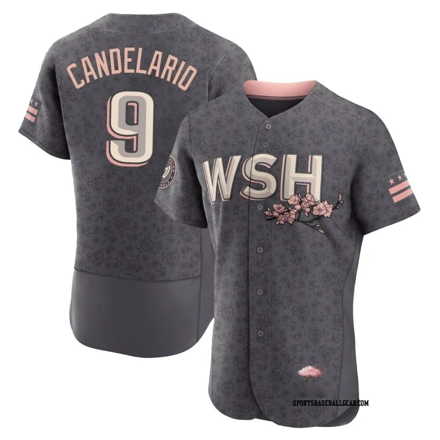 Jeimer Candelario Men's Washington Nationals Gray Authentic 2022 City Connect Jersey