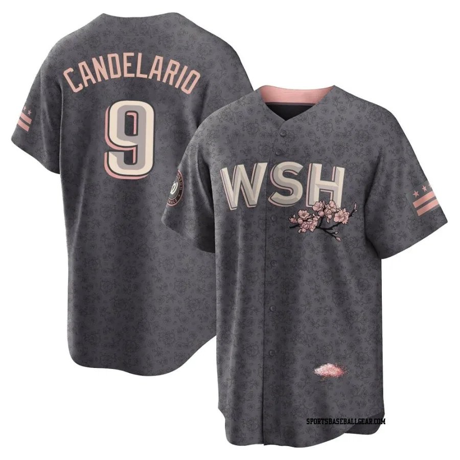 Jeimer Candelario Men's Washington Nationals Gray Replica 2022 City Connect Jersey