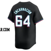 Jerar Encarnacion Men's Miami Marlins Black Limited Alternate Jersey