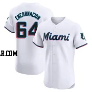 Jerar Encarnacion Men's Miami Marlins White Elite Home Jersey