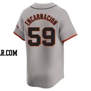 Jerar Encarnacion Men's San Francisco Giants Gray Limited Away Jersey