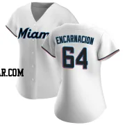 Jerar Encarnacion Women's Miami Marlins White Authentic Home Jersey