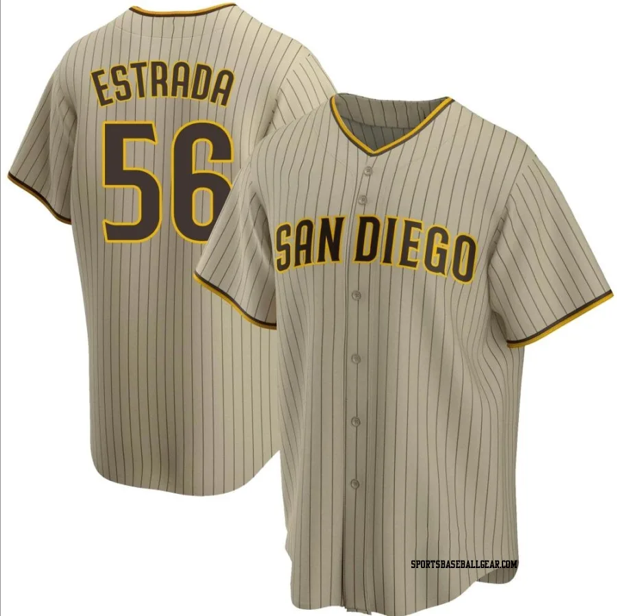 Jeremiah Estrada Men's San Diego Padres Sand/Brown Replica Alternate Jersey