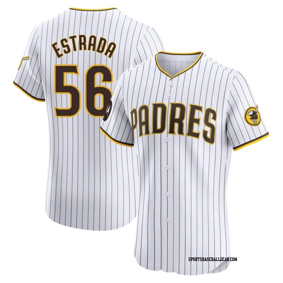 Jeremiah Estrada Men's San Diego Padres White Elite Home Patch Jersey