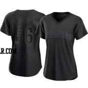 Jeremiah Estrada Women's San Diego Padres Black Replica Pitch Fashion Jersey