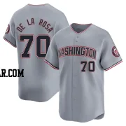 Jeremy De La Rosa Men's Washington Nationals Gray Limited Road Jersey