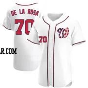 Jeremy De La Rosa Men's Washington Nationals White Authentic Alternate Jersey