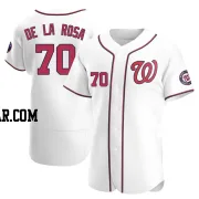 Jeremy De La Rosa Men's Washington Nationals White Authentic Home Jersey