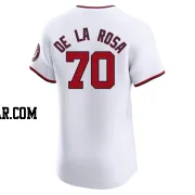 Jeremy De La Rosa Men's Washington Nationals White Elite Home Jersey