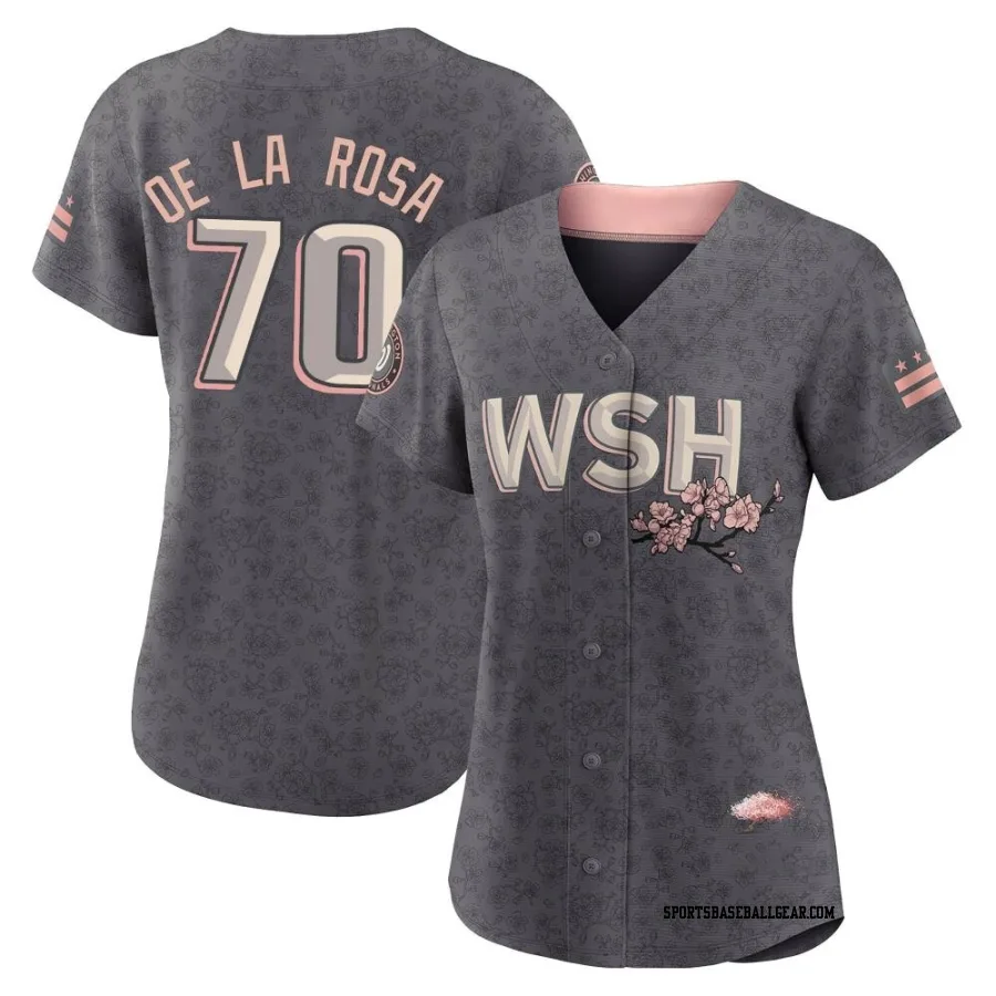 Jeremy De La Rosa Women's Washington Nationals Gray Replica 2022 City Connect Jersey