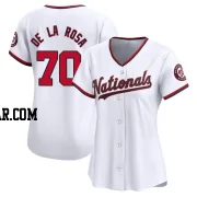 Jeremy De La Rosa Women's Washington Nationals White Limited Home Jersey