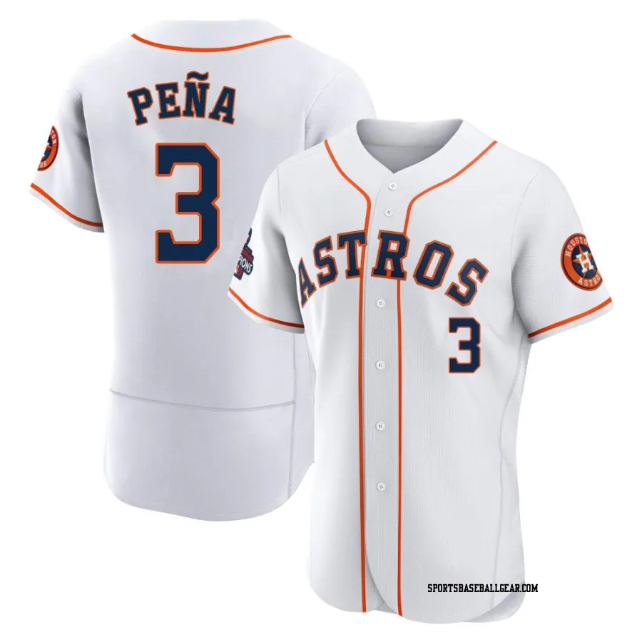 Jeremy Pena Men's Houston Astros White Authentic 2022 World Series Champions Home Jersey