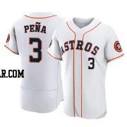 Jeremy Pena Men's Houston Astros White Authentic 2022 World Series Home Jersey