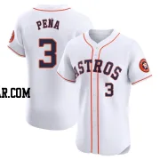 Jeremy Pena Men's Houston Astros White Elite Home Jersey