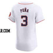 Jeremy Pena Men's Houston Astros White Elite Home Jersey