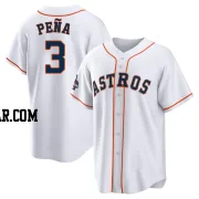 Jeremy Pena Men's Houston Astros White Replica 2022 World Series Champions Home Jersey