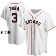 Jeremy Pena Men's Houston Astros White Replica Home Jersey