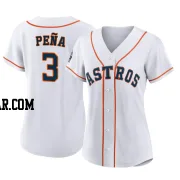 Jeremy Pena Women's Houston Astros White Authentic 2022 World Series Home Jersey