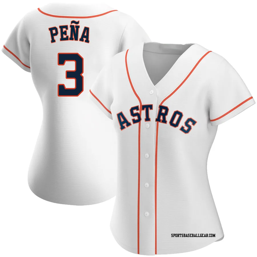 Jeremy Pena Women's Houston Astros White Authentic Home Jersey