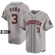 Jeremy Pena Youth Houston Astros Gray Limited Away Jersey