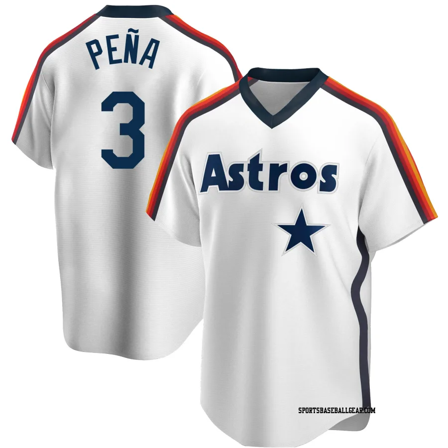 Jeremy Pena Youth Houston Astros White Replica Home Cooperstown Collection Team Jersey