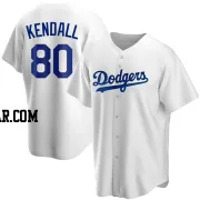 Jeren Kendall Youth Los Angeles Dodgers White Replica Home Jersey