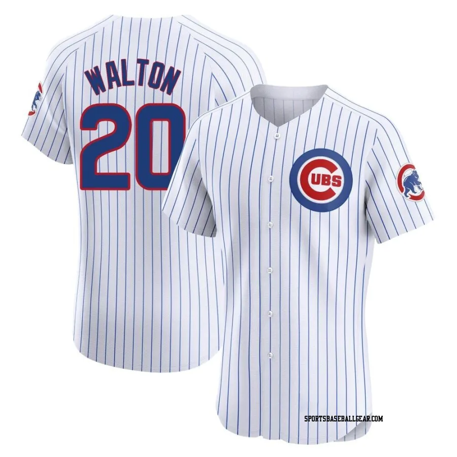 Jerome Walton Men's Chicago Cubs White Elite Home Jersey