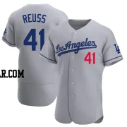 Jerry Reuss Men's Los Angeles Dodgers Gray Authentic Away Jersey