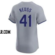 Jerry Reuss Men's Los Angeles Dodgers Gray Elite Road Jersey