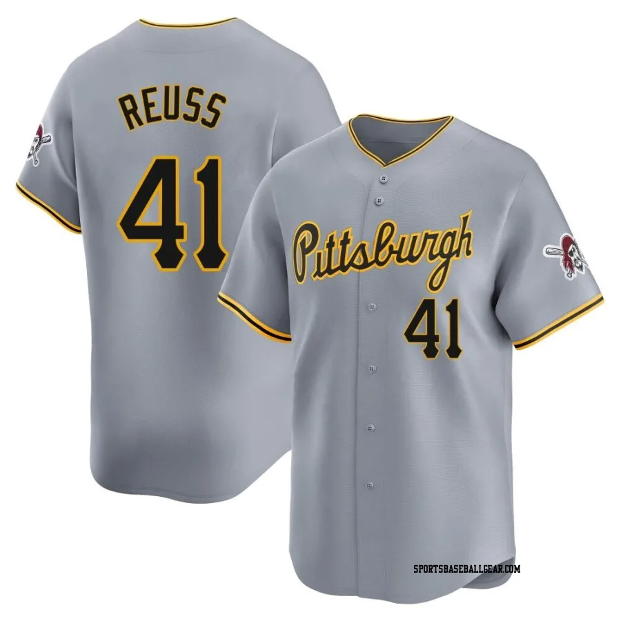 Jerry Reuss Men's Pittsburgh Pirates Gray Limited Away Jersey