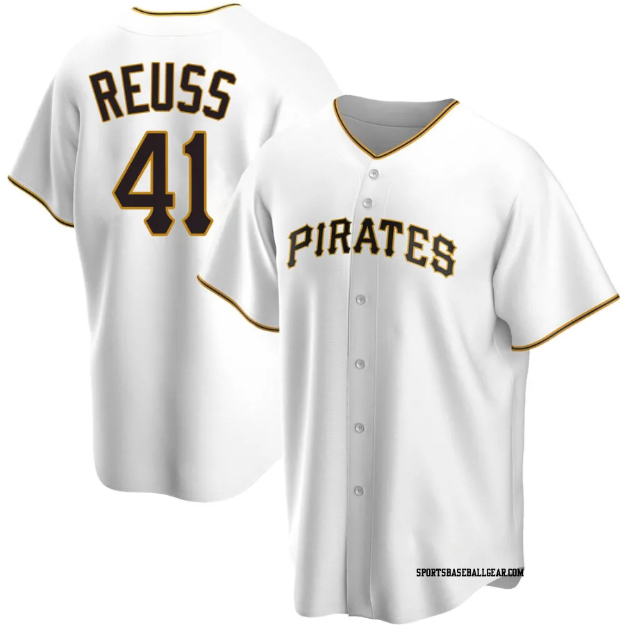 Jerry Reuss Men's Pittsburgh Pirates White Replica Home Jersey