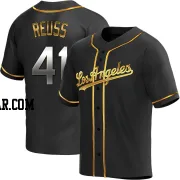 Jerry Reuss Youth Los Angeles Dodgers Black Golden Replica Alternate Jersey