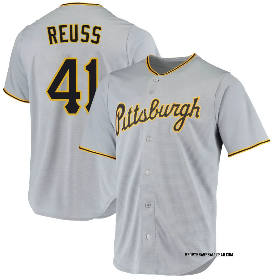 Jerry Reuss Youth Pittsburgh Pirates Gray Replica Road Jersey