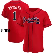 Jerry Royster Men's Atlanta Braves Red Authentic Alternate Jersey