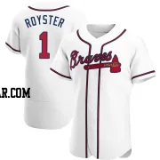 Jerry Royster Men's Atlanta Braves White Authentic Home Jersey